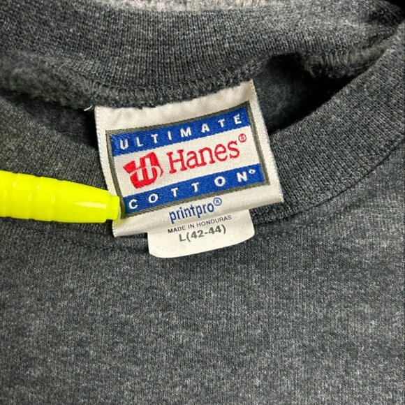 Vintage Hanes Sweatshirt Mens Large Crew Neck Ultimate Cotton Pullover Sweater - Picture 7 of 9